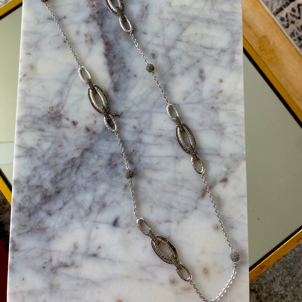 Nadri long crystal necklace